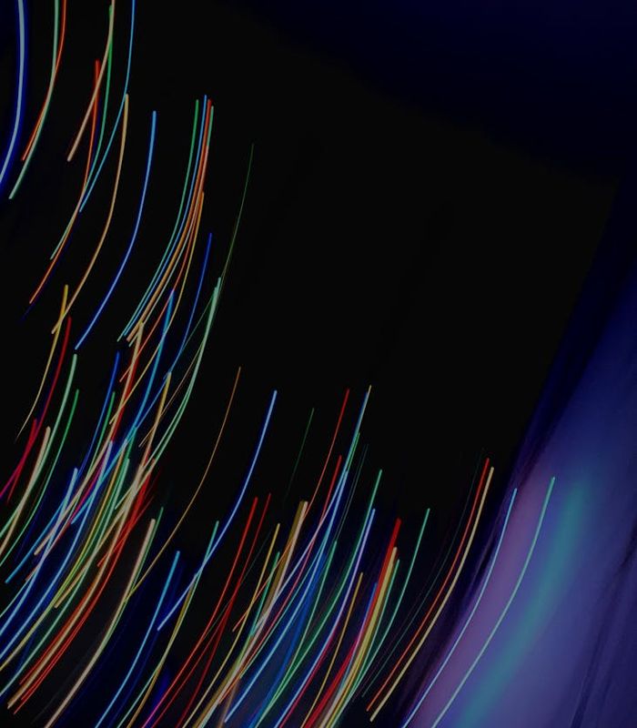 Abstract glowing lines representing dynamic movement and energy flow